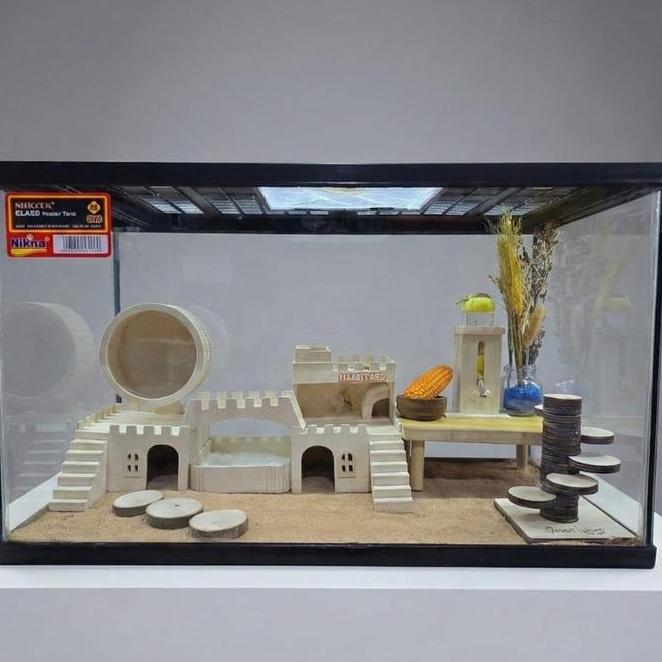 Hamutaro Kandang Hamster Terarium Kandang Hamster Besar Dan Lucu Mewah Dan Fullset