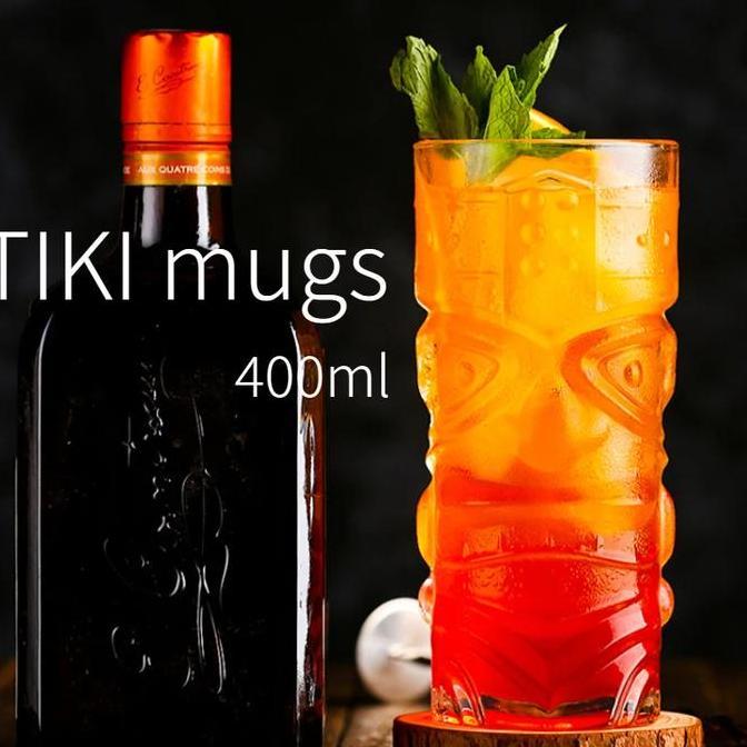 Gelas Jus Cocktail Mocktail Juice Hawaiian Tiki Glass 400Ml