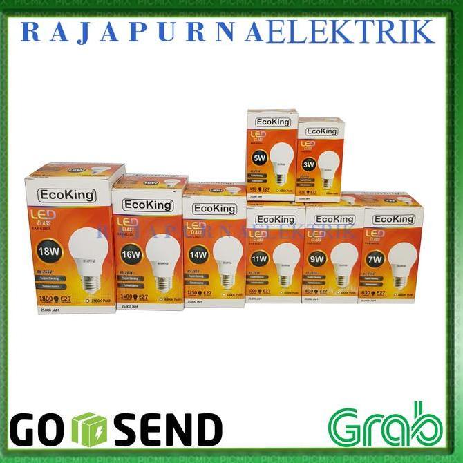Grosir Lampu Led 18W - 18 Watt Ecoking Super Terang - Tahan Lama (Paket 10Pcs