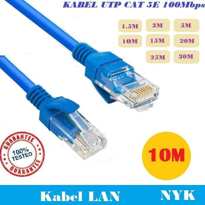 DR363 >> Kabel Lan NYK Cat5e Internet Ethernet 30M 25M 20M 15M 10M 5M 3M 1.5M