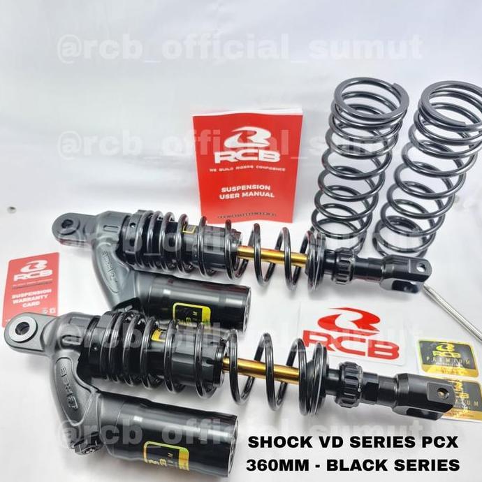 SHOCK RCB VD SERIES PCX 160 360 MM BLACK PREMIUM