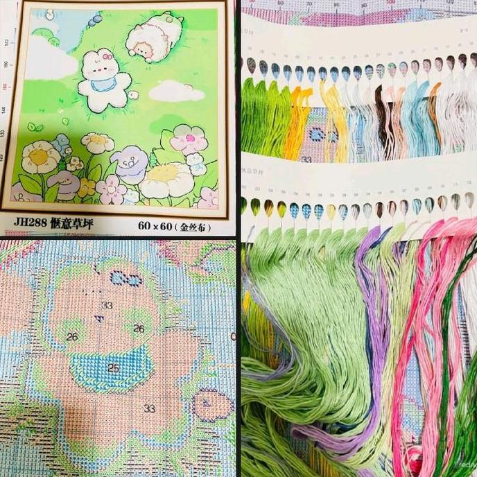DIY Kristik Cross Stitch Sulaman Menyulam Embroidery set Menjahit Paket Jahit Merajut