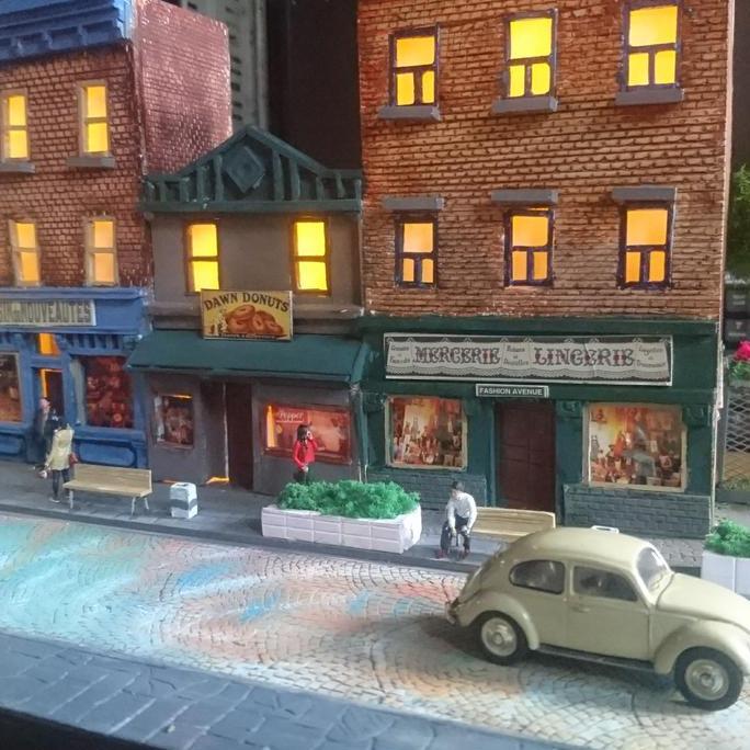 diorama gedung Eropa 1/64