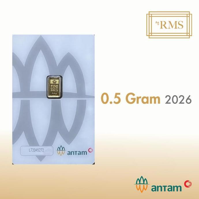 0,5 Gr (Gram) Logam Mulia/Logam Mulia Antam/Lm/Emas Antam Bersertifika