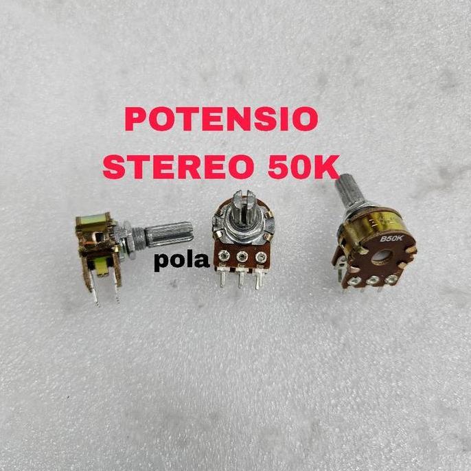 POLA POTENSIO STEREO 50K MURAH POTENSIO 50K 6PIN
