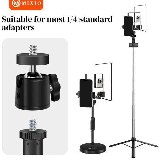 Yaycell- Mixio S100 Magic Mirror Stand Streaming / Kaca Berdiri / Cermin Untuk Dengan Kamera Belakan