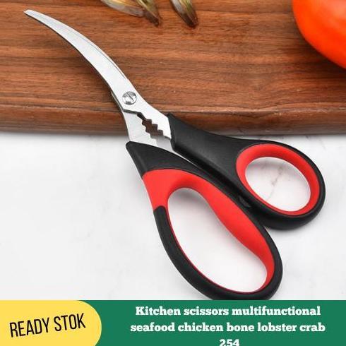 Set- Gunting Dapur Daging Ayam Steak Seafood Ikan Stainless 254
