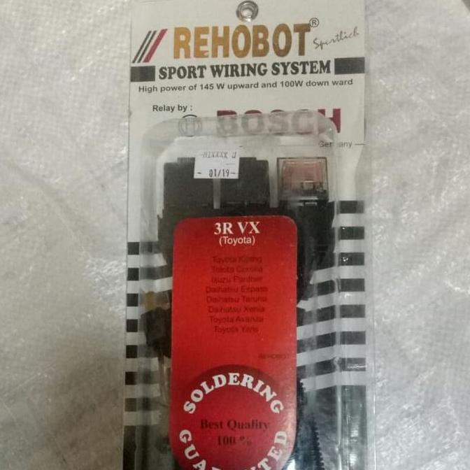 *****] kabel set bosch rehobot asli 3Relay 2lampu