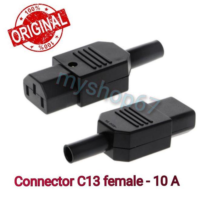 TAKLISHUU Konektor C13 female - 10 Ampere ( Socket C13 female )