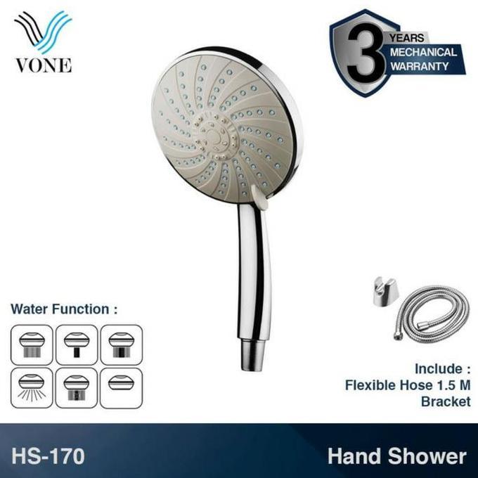 NEW Handshower Vone HS-170 6 INCH / Handshower Mandi / Shower vone