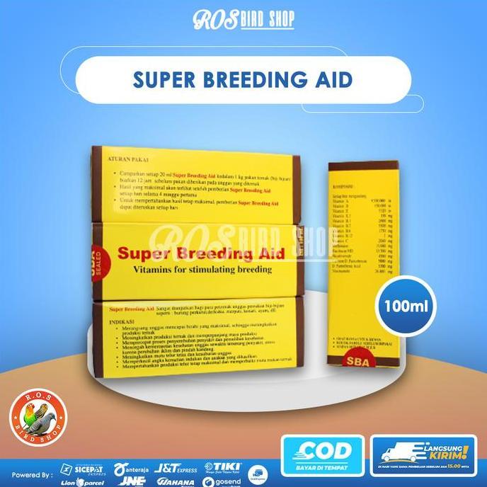 Super Breeding Aid - Vitamin Ternak Burung PERKUTUT , LOVE BIRD , DAN