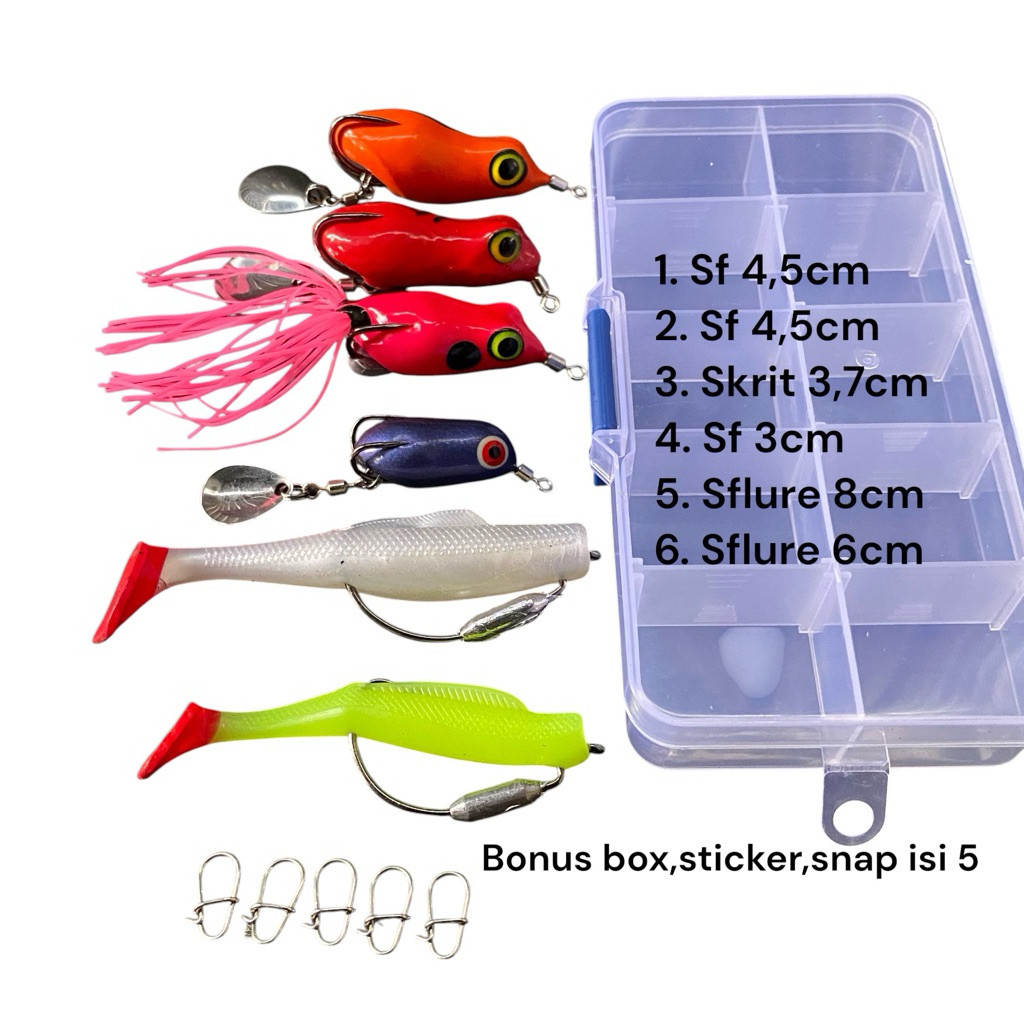 Paket umpan sofrog casting lengkap banyak bonus