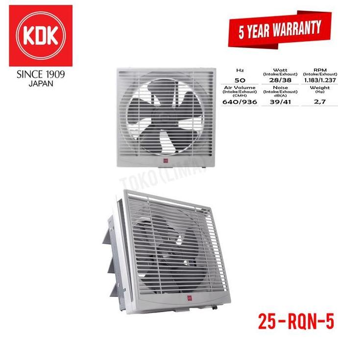 Exhaust Fan KDK 25 RQN 5 10" Wall Fan KDK Dinding KDK 25RQN Hexos Fan