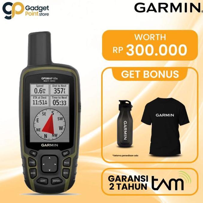 Garmin GPS MAP GpsMap 65S - Garansi TAM 2 Tahun