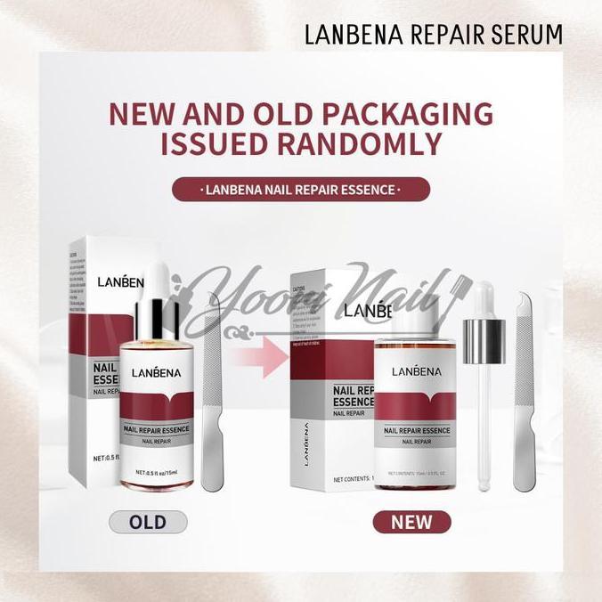 Lanbena nail repair serum kuku berjamur vitamin kuku rusak