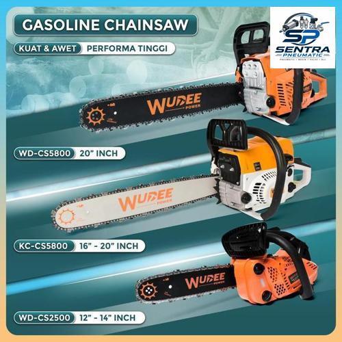 MESIN GERGAJI potong KAYU / gasoline Chainsaw