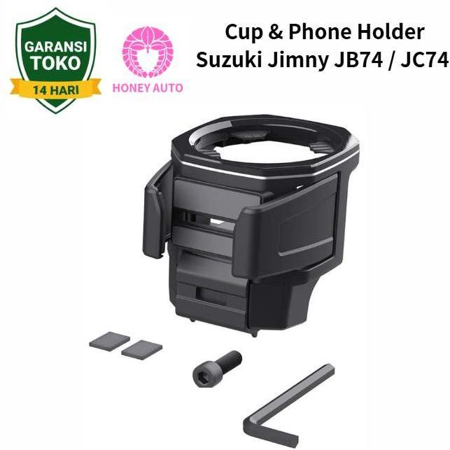 Exea Japan Cup & Phone Holder Suzuki Jimny JB74 3Pintu / JC74 5Pintu Aksesoris JDM Interior Tempat M