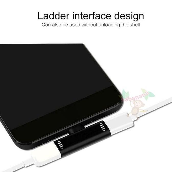 Idco- Otg Splitter 2 In 1 Type-C Output Gaming Cabang Tipe C Cabang