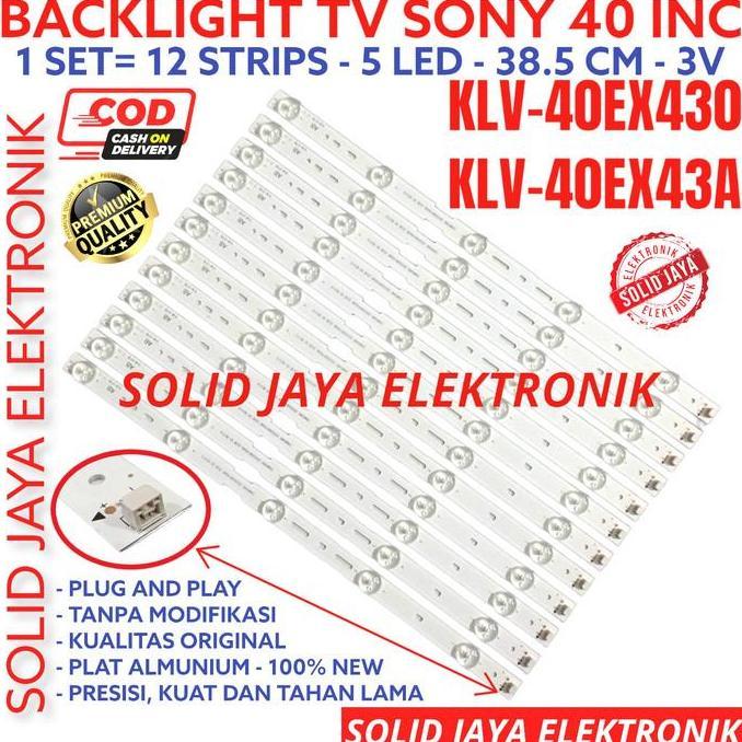 BACKLIGHT LED SONY 40 IN KLV40EX430 KLV40EX43 KLV40EX43A 40EX LAMPU BL HEMAT