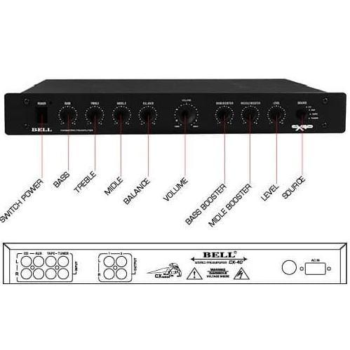 BOX TONE CONTROL PARAMETRIC PARAMETRIK CX40 CX 40 CX-40 BELL BGR ASLI TERBATAS