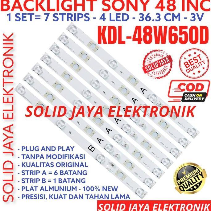 BACKLIGHT TV LED SONY 48 INC KDL 48W650 48W650 KDL48W650 KDL48W650D KDL-48W650D 48W 650 650D LAMPU B