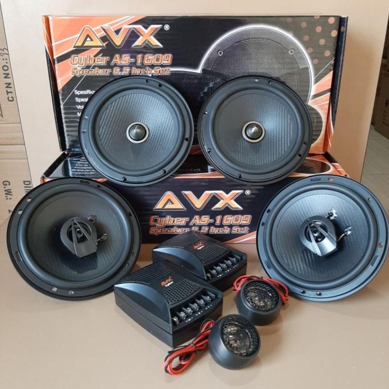 PAKET SPEAKER AUDIO MOBIL SPLIT AVX Cyber AS-1609 + SPEAKER COAXIAL AVX Cyber AC-163