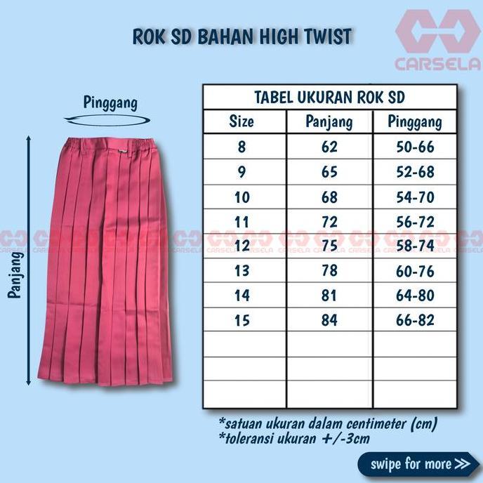 PREMIUM / Rok SD Rempel Bahan High Twist | Rok SD Rempel Bahan Licin