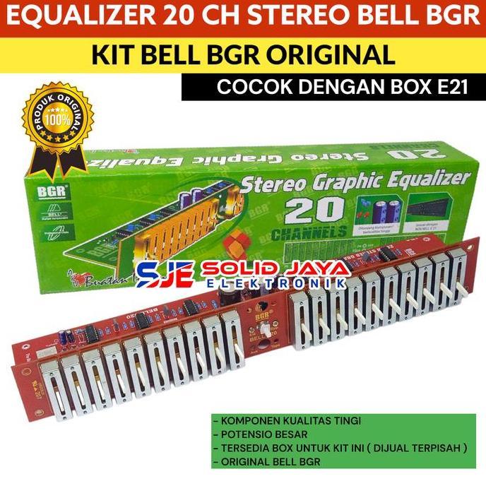 KIT EQUALIZER 20 CHANNEL 20 CHANEL STEREO GRAPHIC EQ 20 BELL BGR ASLI DISKON