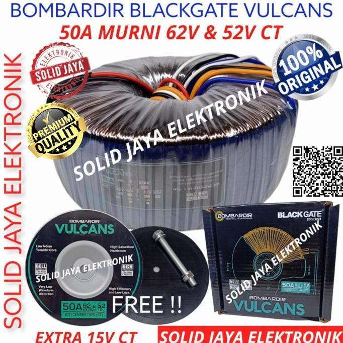 TRAVO TRAFO 50A 62V 52V CT BOMBARDIR BLACKGATE VULCANS DONUT TOROID HARGA KHUSUS