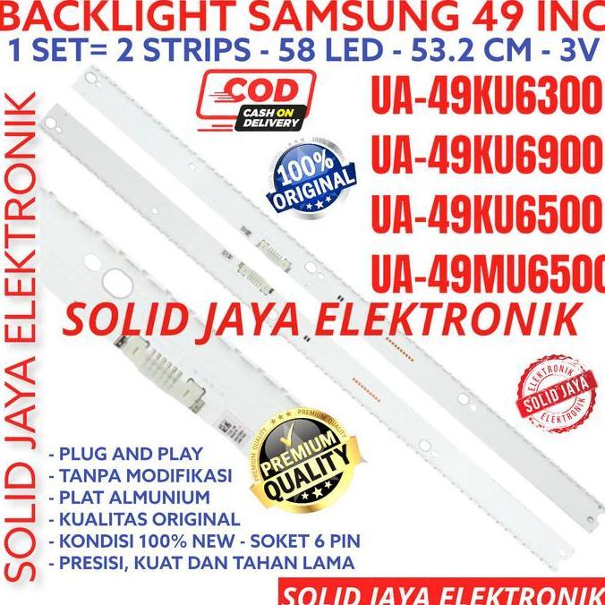 BACKLIGHT LED SAMSUNG 49 INC UA49KU6300 UA49KU6900 49KU LAMPU BL SMD READY