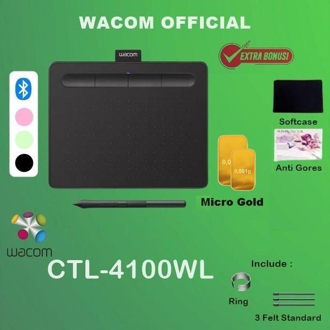 Wacom Intuos Drawing Tablet Bluetooth CTL-4100WL CTL4100 CTL 4100WL
