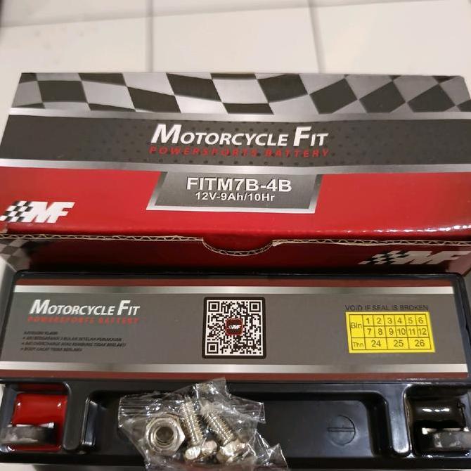 Promo Aki Motor FITM7B4B GM7B4B 12V 9Ah Yamaha Nouvo Scorpio Honda Tiger Diskon