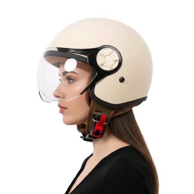 Gavina_joule44 - Helm Bogo Retro Hijab Cargloss Kw untuk Pria & Wanita Dewasa Motorcycle Helm Gratis