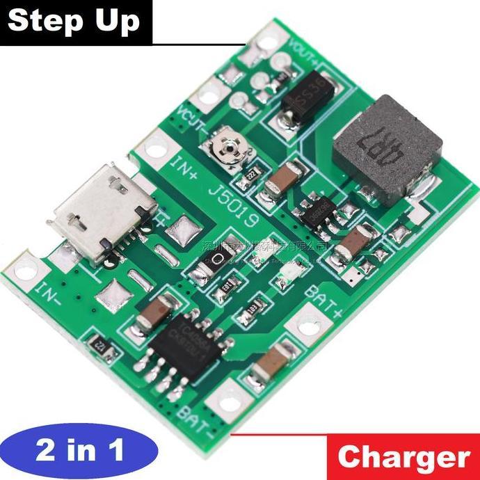 Modul TP4056 Charger +MT3608 Step up Boost 18650 Battery Cas Micro USB MI99