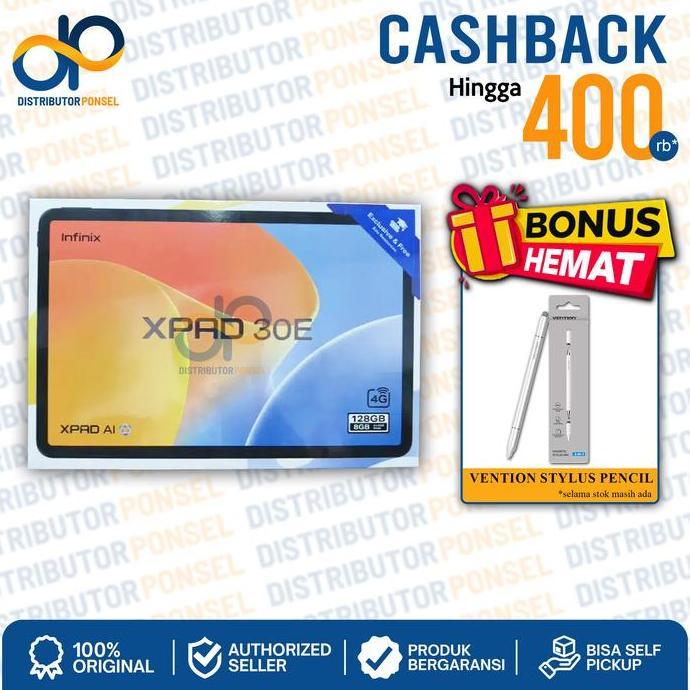 Infinix Xpad 30E LTE 4G 4/128GB 30 E Garansi Resmi Tablet Pad Android