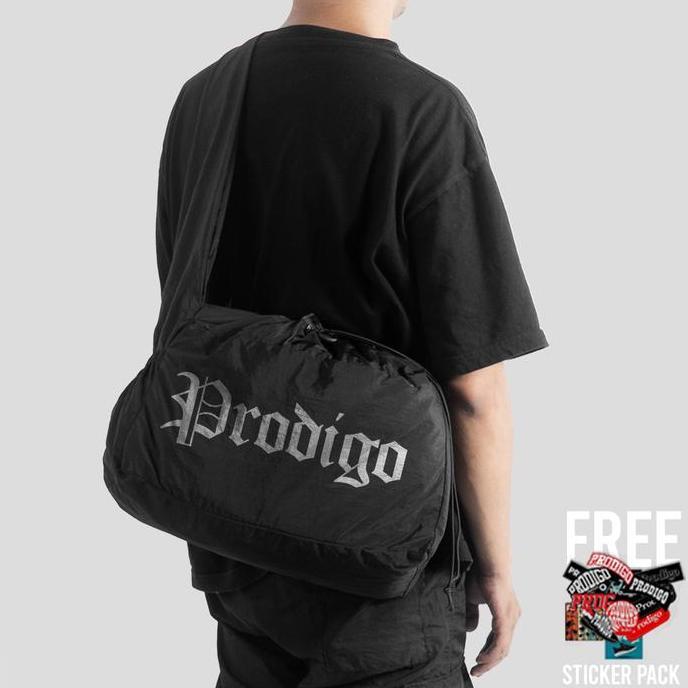 DV72 >> Prodigo * Tas Selempang Koja Motif 1 I Slingbag Tas Bahu I Tas Selempang Nylon Crinkle Pria 