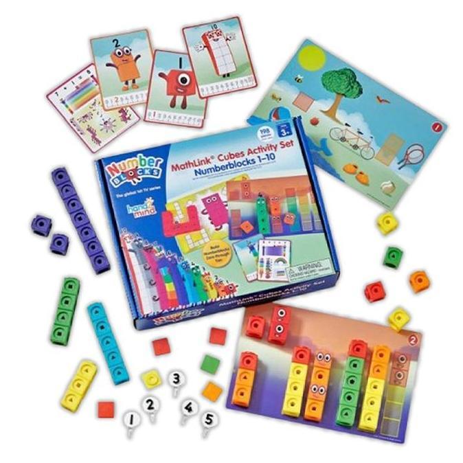 LEKCTROM Set Blok Matematika Numberblocks 1-10 Untuk Pengenalan Angka Dan Berhitung