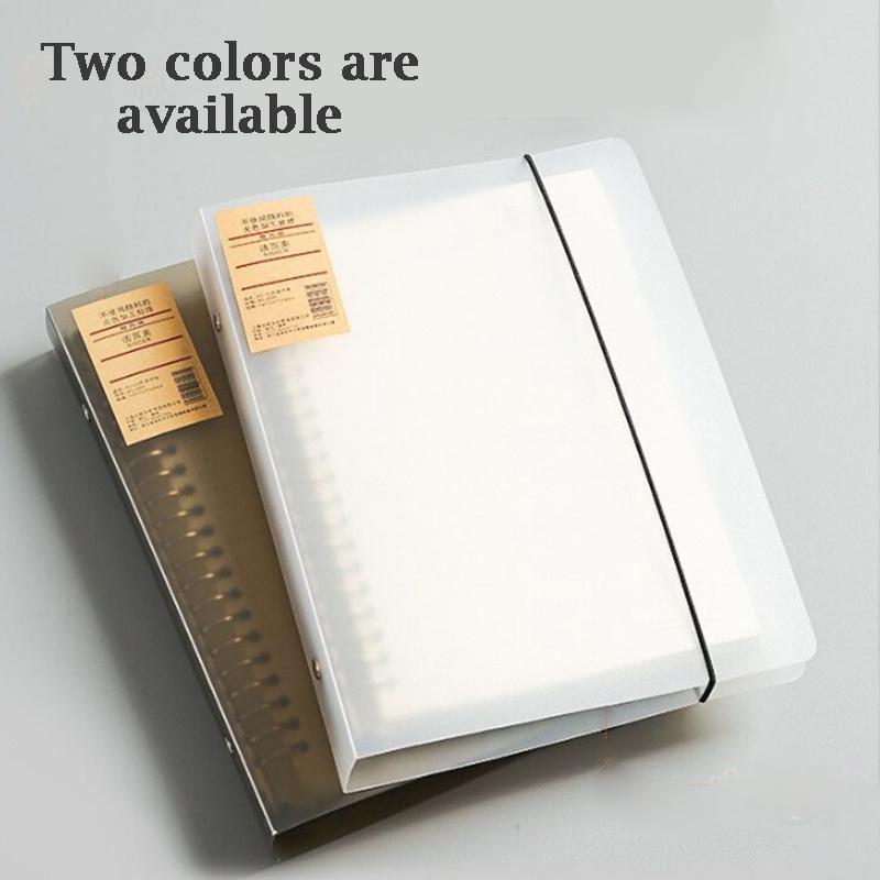 Buku Binder Transparan A5 Binder Pc Binder Tali Cover Bening Binder 20 Lubang - Binder Matte Transpa