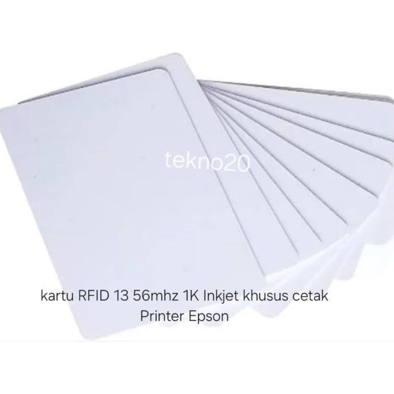 Kartu RFID 13.56Mhz 1K Inkjet Khusus cetak Printer Epson | PVC Card Inkjet RFID 13.56 Mhz ISO 14443A