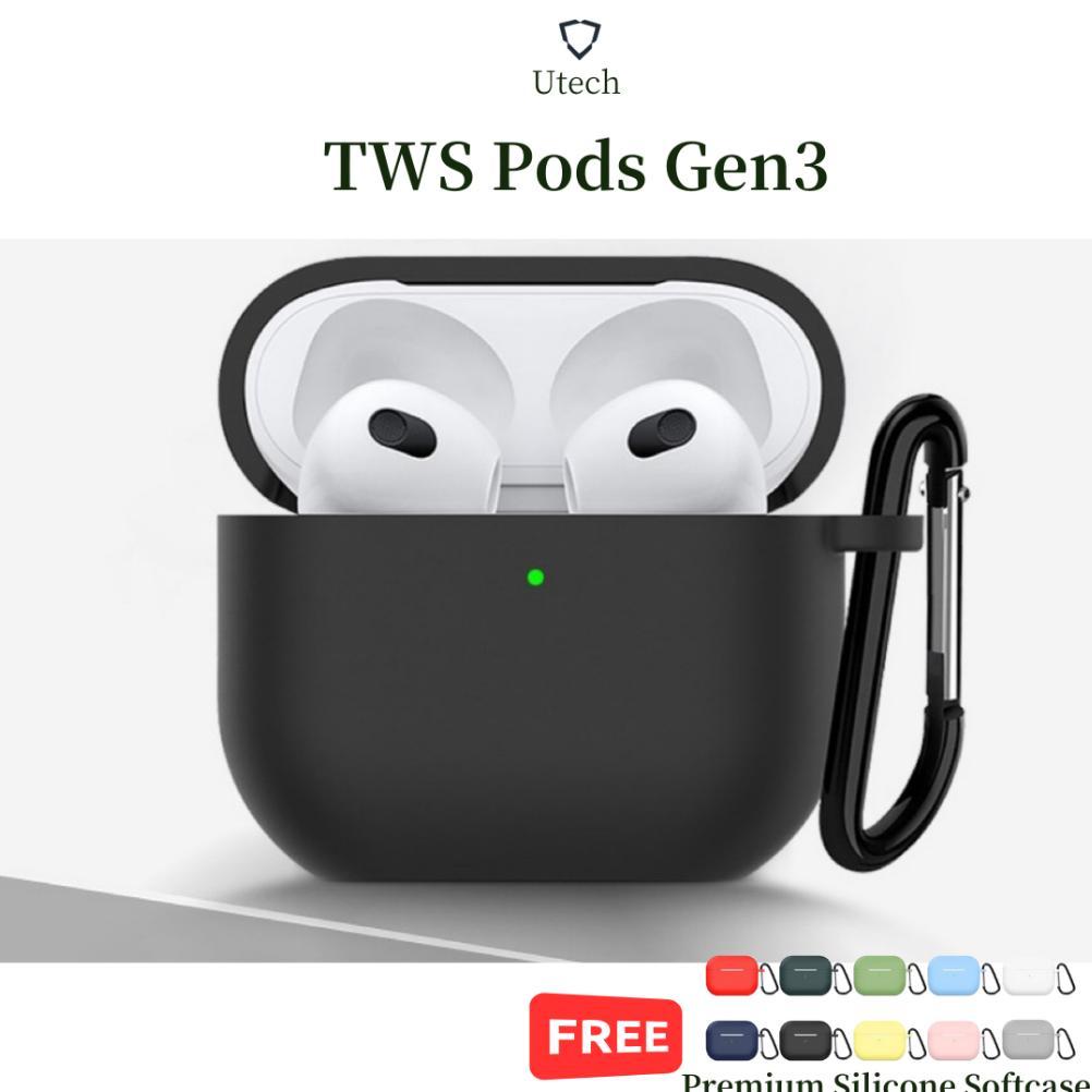 Utech TWS Gen3 Earphone Bluetooth Headset Bluetooth Wireless Earbuds Super Bass dengan Audio Spatial