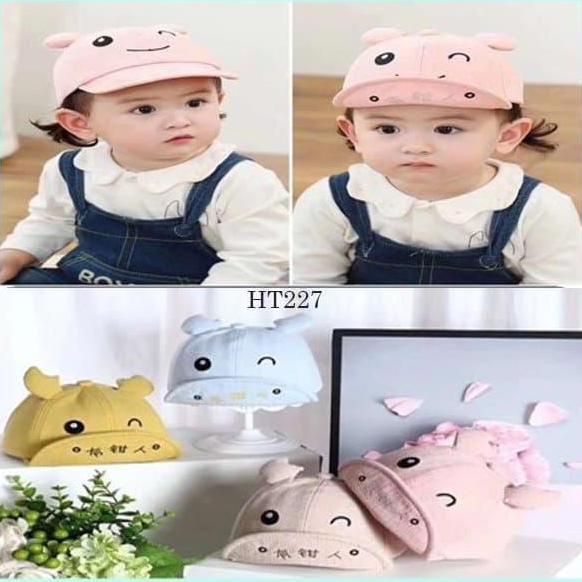 [TA] TOPI32 TOPI ANAK CAP EAR SMILE HAT