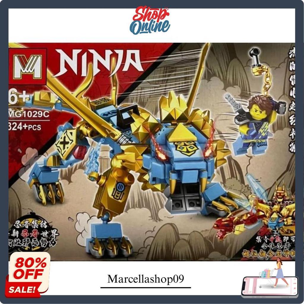 Obm99144 - Mainan Balok Susun Bricks Blocks Ninja Dragon Zane 4In1 Besar Blok Figure Ninja Naga Harg