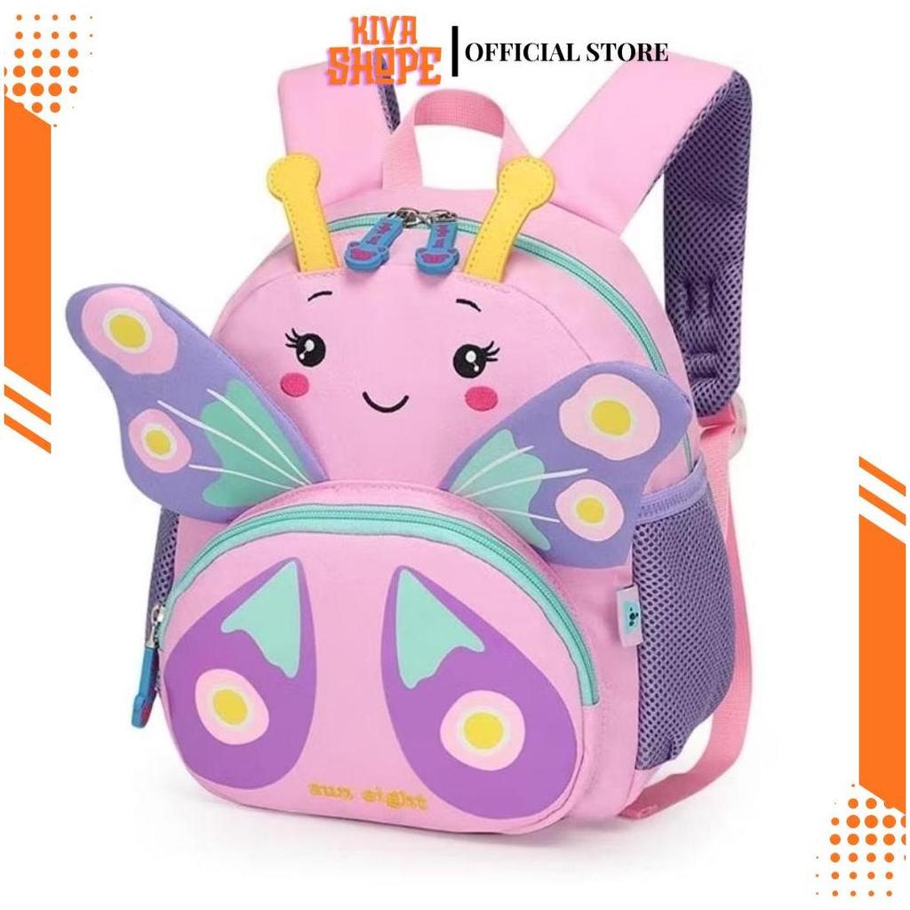 TAS RANSEL ANAK KARAKTER / TAS RANSEL ANAK CEWE / TAS CEWE LUCU TAS KUPU KUPU GD Terlaris
