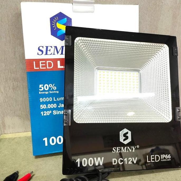 KAP LAMPU SOROT DC 12 VOLT LED 100 WATT / LED SOROT 100 WATT 12 VOLT
