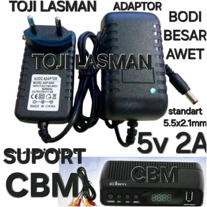 ( ADAPTOR STB SET TOP BOX BOK 5V 2A ) ADAPTER  COLOKAN PSU TRAVO POWER SUPPLY CBM ANDROID BOX BOK ST