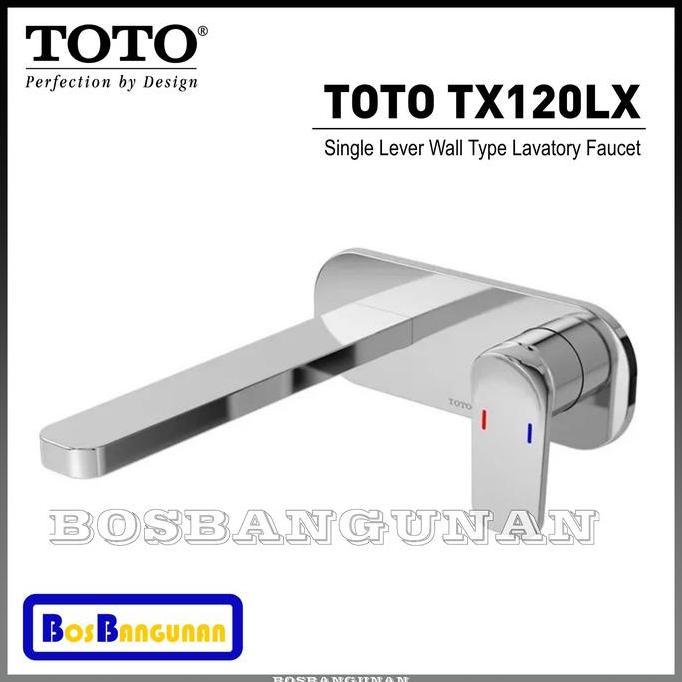 TERBARU - Kran Wastafel TOTO TX120LX (PANAS-DINGIN) / Keran Wastafel Tembok TOTO TX 120 LX / TOTO TX