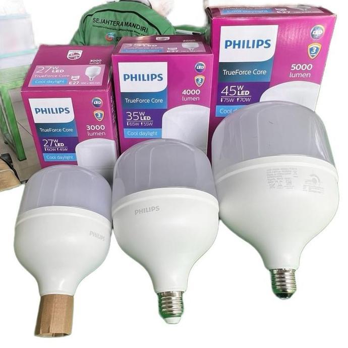 LED Bulb Philips 27  Watt/ 35 Watt / 45 Watt 6500K E27 TrueForceCore Philips