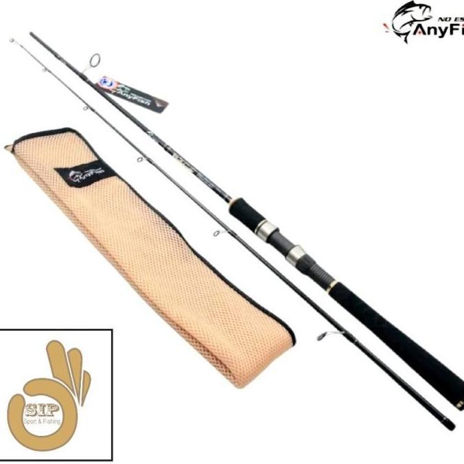 BEBAS ONGKIR - Joran Pancing Anyfish Fighter 165/180 cm Ring Full Fuji Spinning