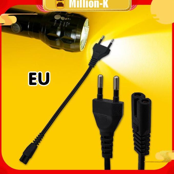 MEZIKUSA Kabel Charger Stun Gun / Kabel Casan Senter / Senter Setrum