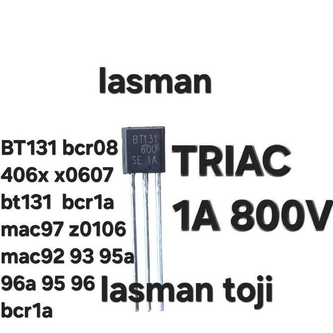 BT 131 TRIAC 1A 800V BT131 600 SE BCR 08 BCR08 406X X0607 X 0607 BT131 BT 131 MAC 97 BCR1A MAC97A8 M